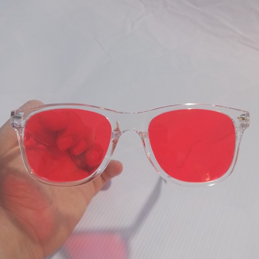 عینک آفتابی و شب مردانه و زنانه ویفر یووی 400 (رنگ قرمز)