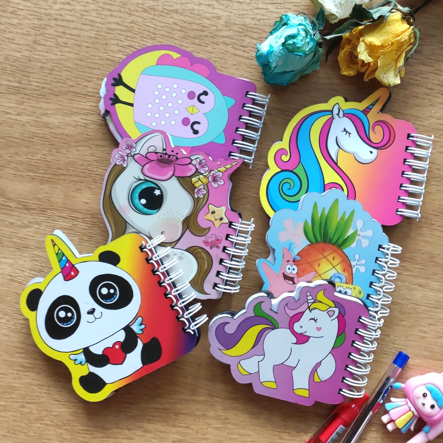 دفترچه یادداشت فانتزی جلد چوبی طرح های جذاب، دفترچه یادداشت فانتزی