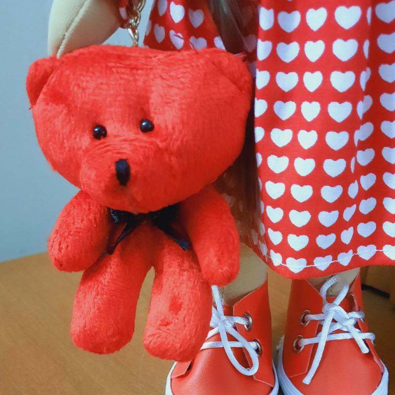عروسک روسی دختر قلبی طرح ولنتاین ارتفاع 32 سانتی