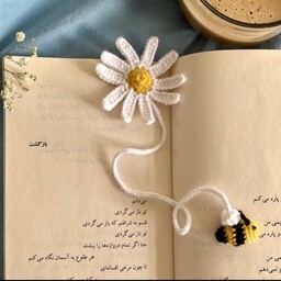 نشانگر کتاب طرح گل و زنبور