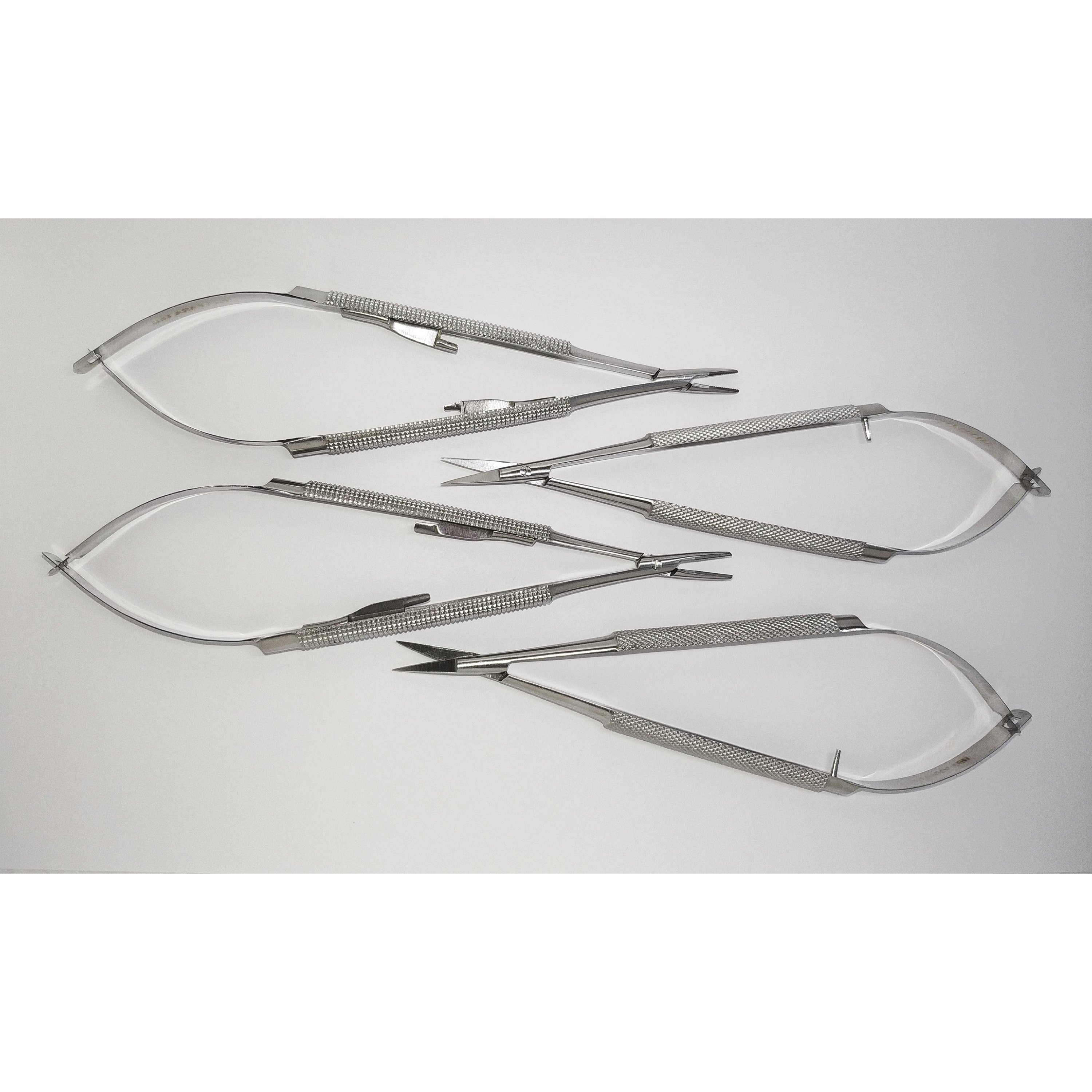 قیچی کاستروویجو هیرا فرا طب مدل خمیده Hira Fara Teb curved Castroviejo scissors 