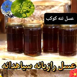 عسل طبیعی رازیانه وسیاه دانه (نه نه کوکب)