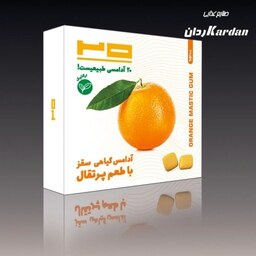 آدامس گیاهی سقز -پرتقال 5ستاره فدک (شیرین شده با شکر قهوه ای)