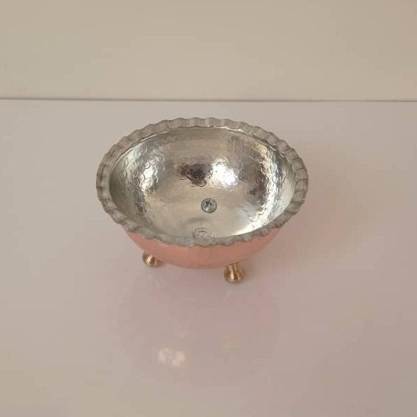 پیاله مسی سه پایه برنجی نانو شده