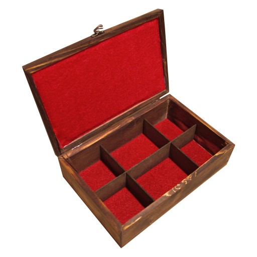 جعبه چوبی چای و دمنوش مدل E105  سایز 20×30