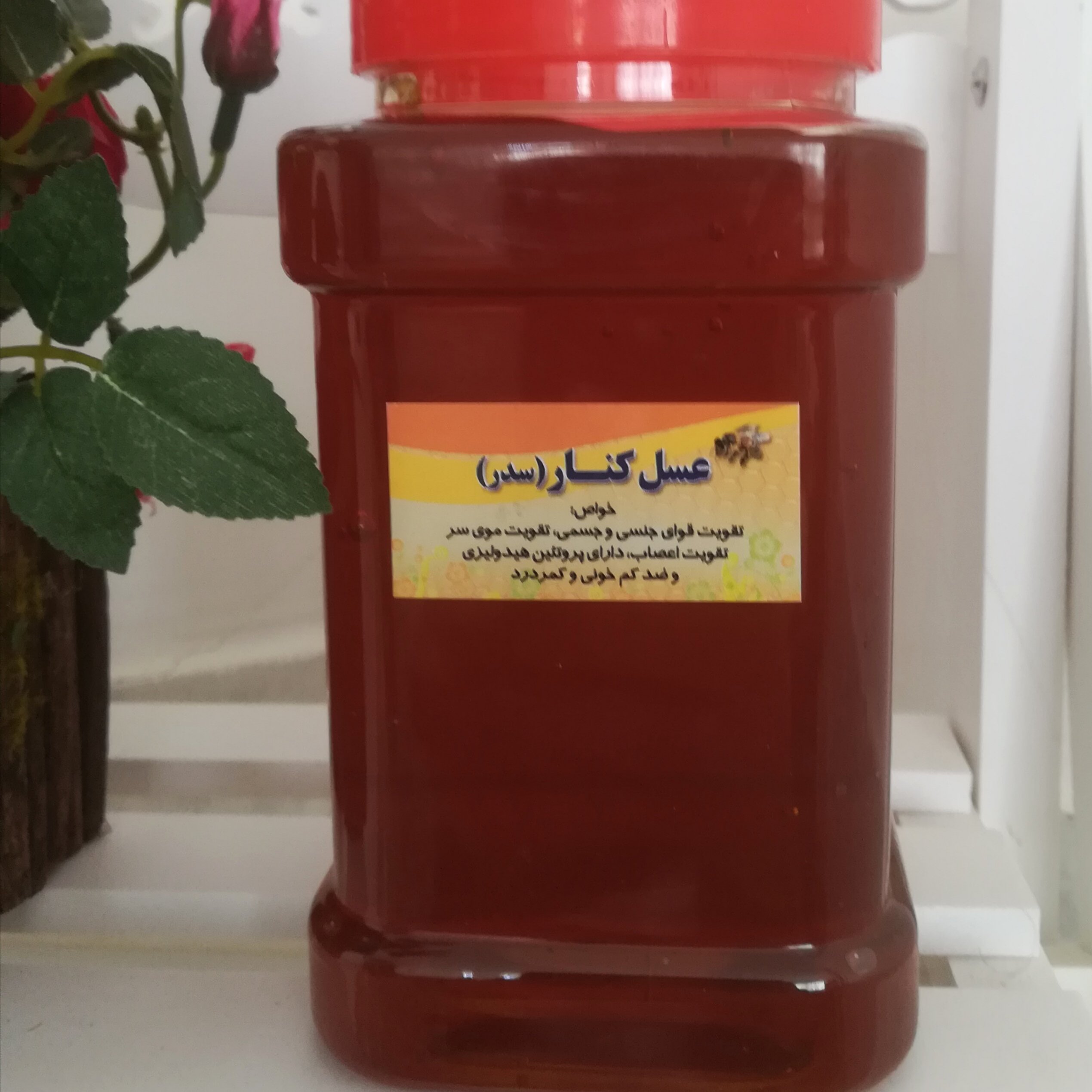 عسل کنار خام و خالص (کاملا طبیعی)