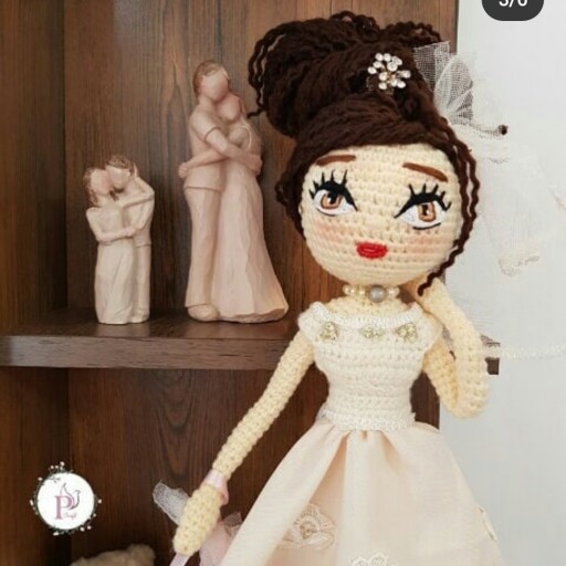 عروسک بافتنی عروس خانوم