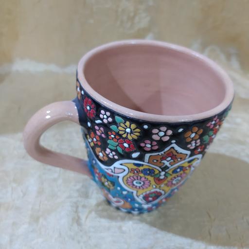 سوپر ماگ (ماگ عربی) سفالی میناکاری