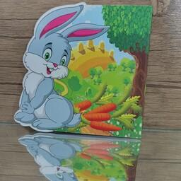 دفتر نقاشی فانتزی طرح حیوانات جنگل(دفتر نقاشی طرح خرگوش و هویج)بسته پنج عددی