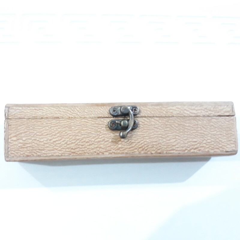 جعبه چوبی جای هدیه چوب چنار موج پر مگسی دستساز  چوبکده بید سفید