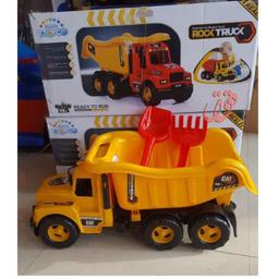 اسباب بازی کامیون 120 کیلو زرد به قیمت کارخانه و عمده راک تراک پرطرفدار پرقدرت