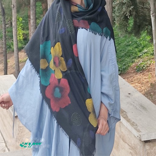 روسری مدل سنبل  مشکی