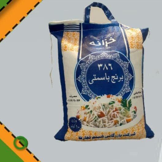 برنج 386 پاکستانی برند خزانه (10 کیلویی ) کیسه آبی