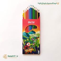 مداد رنگی 12رنگ فکتیس