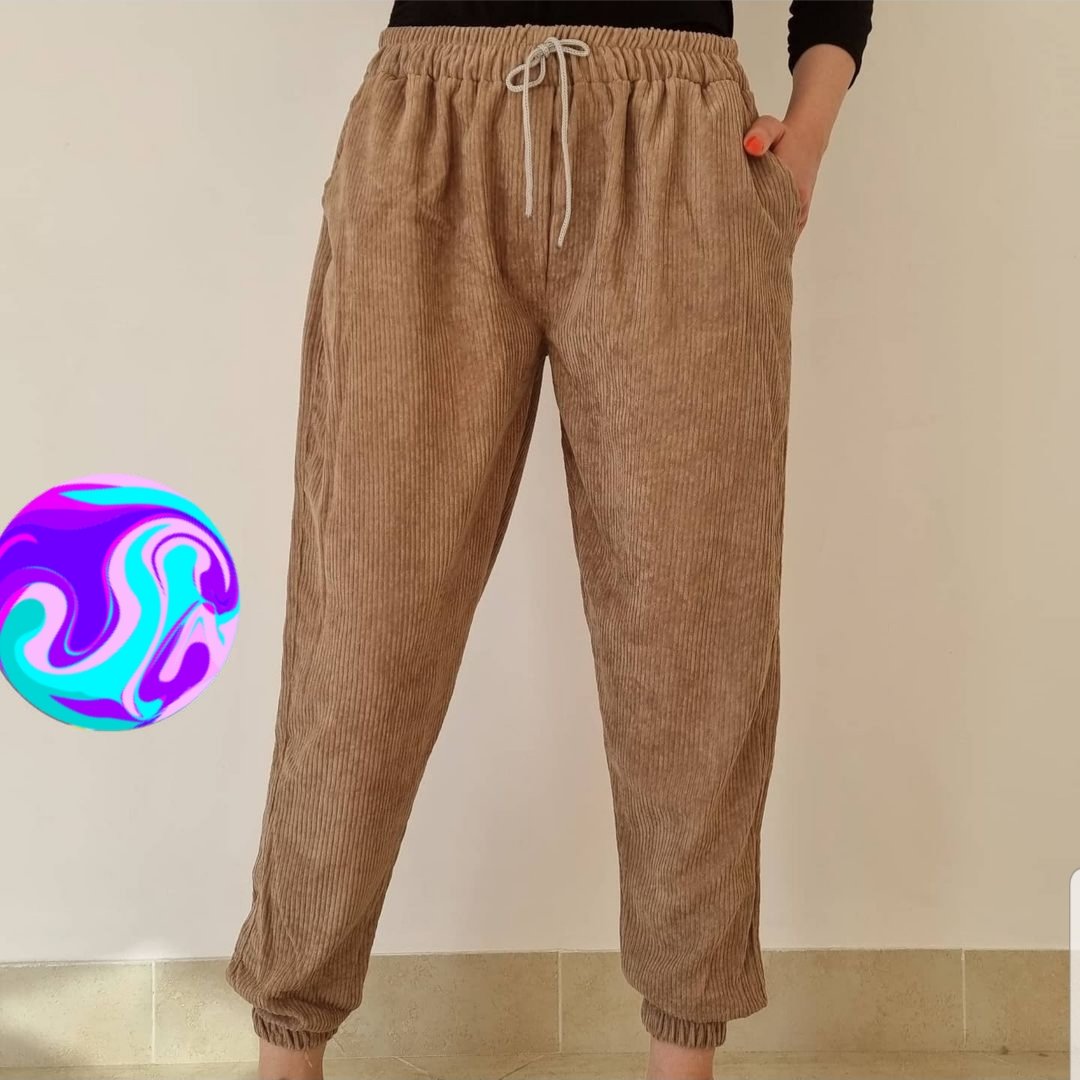 شلوار اسلش کبریتی فری سایز از 36 تا 44 قد 95 سانت