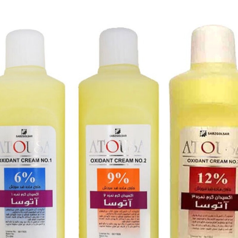 اکسیدان آتوسا 750- شش درصد فعال کننده رنگ مو -تقویت کننده مو-ضدخشکی