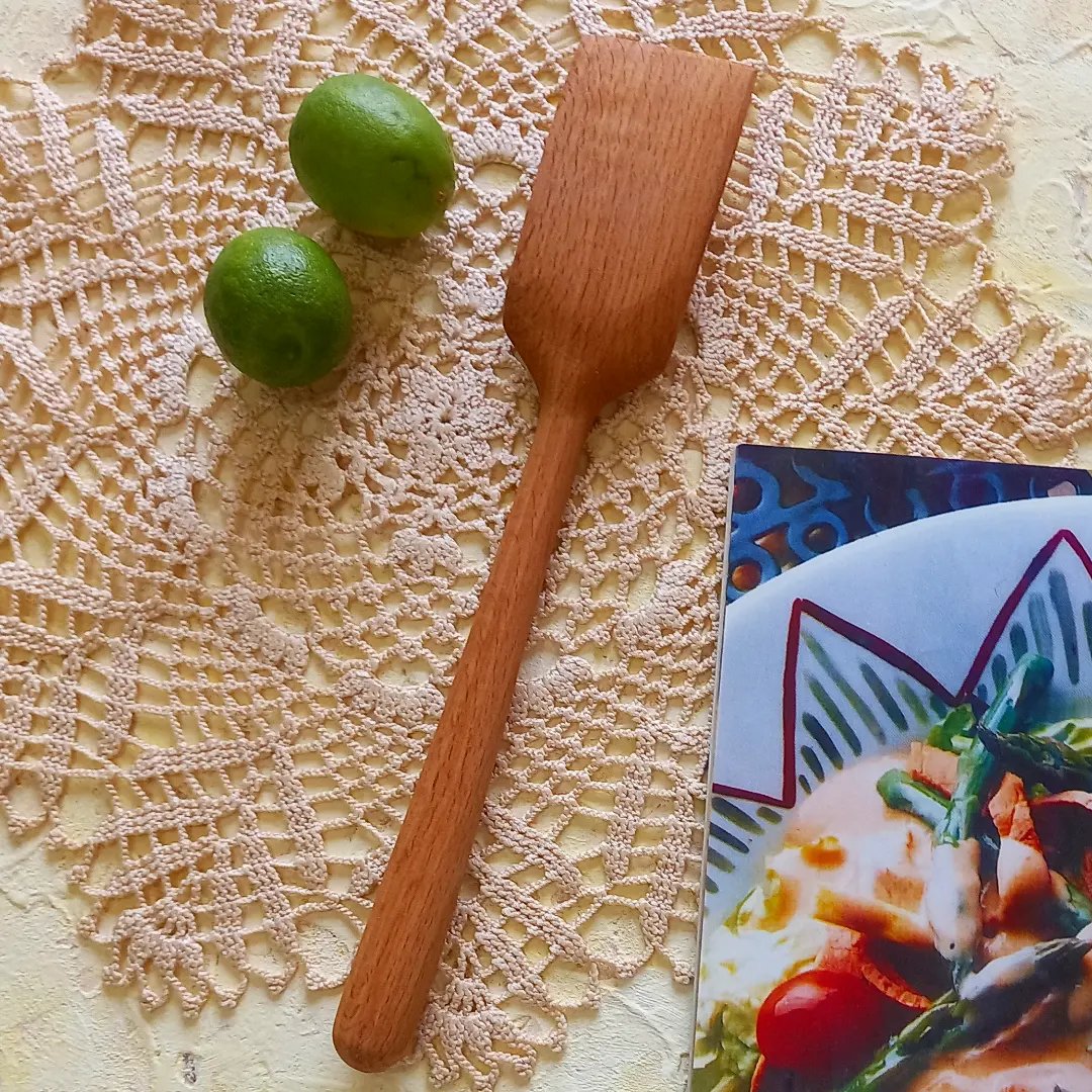 کفگیر چوبی دستساز بارلی 24 سانتی چوب راش کد bar0024