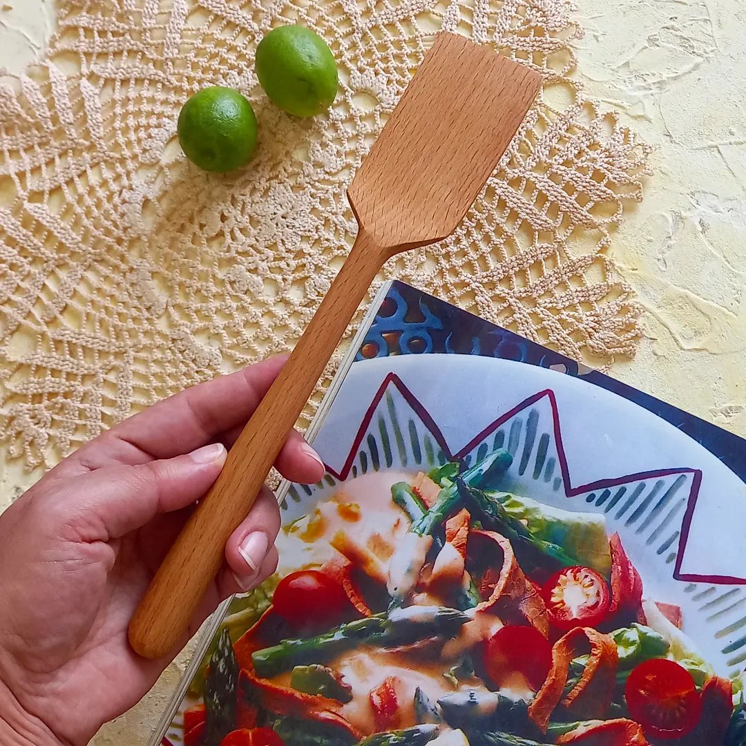 کفگیر چوبی دستساز بارلی 24 سانتی چوب راش کد bar0024