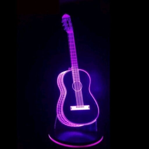 چراغ خواب مدل بالبینگ طرح گیتار 