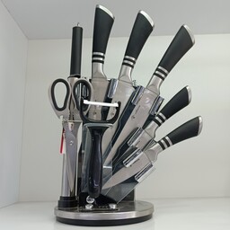 سرویس چاقوی آشپزخانه 9پارچه با  استیل  بالا  