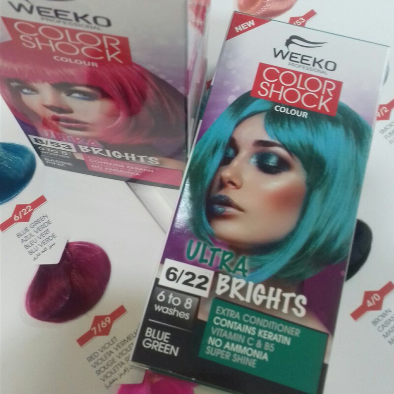 رنگ موی ژله ای فانتزی ویکو ایتالیایی در 24 طیف رنگی زیبا و جذاب و بدون نیاز به اکسیدان