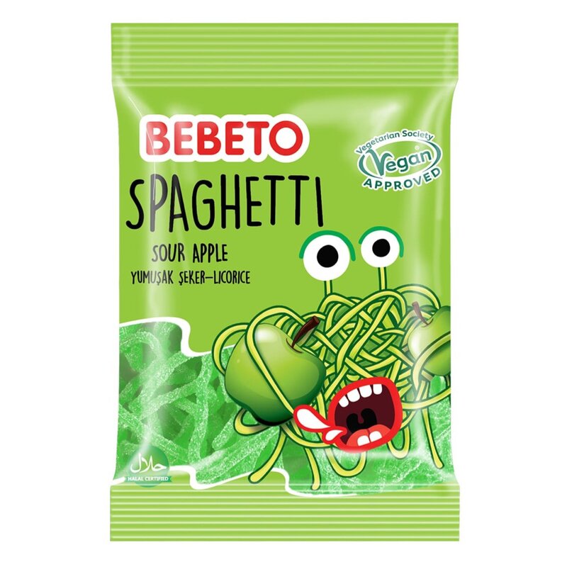 پاستیل ببتو اسپاگتی سیب ترش 80 گرمی