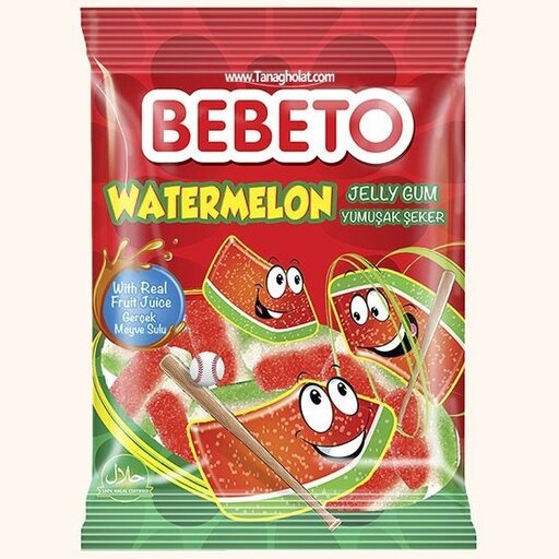 پاستیل ببتو هندوانه شکری 80 گرم bebeto