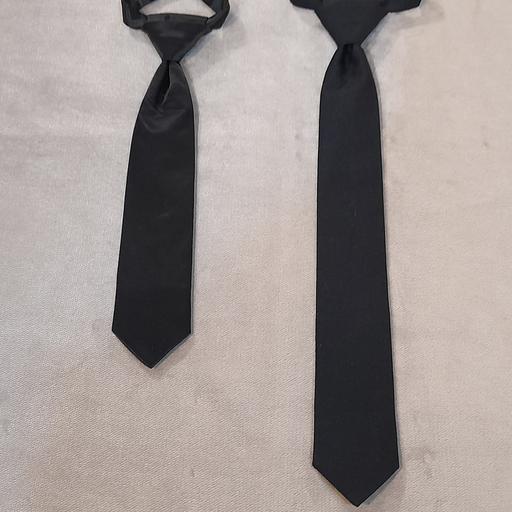 کراوات های بچگانه سایز 8 تا 12 سال رنگ مشکی ، سرمه ای سیر جنس ساتن