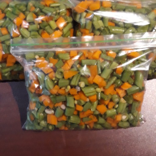 لوبیا سبز با هویج   یا بدون هویج