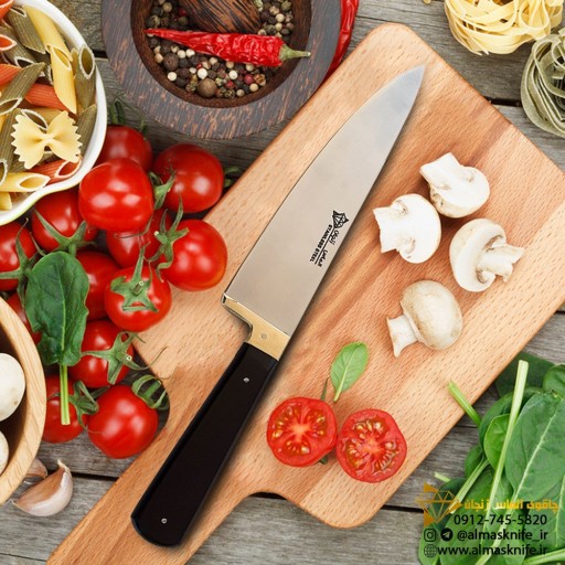 چاقوی (کارد) سرآشپز حرفه ای الماس زنجان (تضمین کیفیت)
