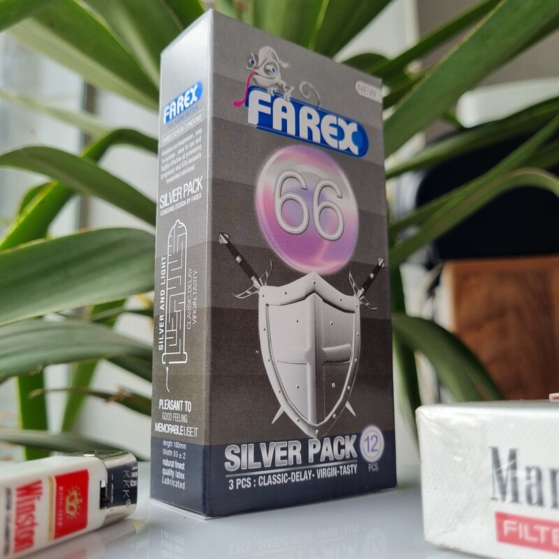 کاندوم فارکس مدل 66 silver pack 
