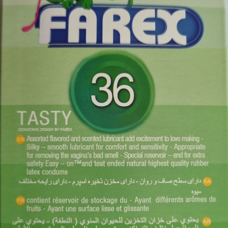 کاندوم فارکس مدل 36 tasty & energic