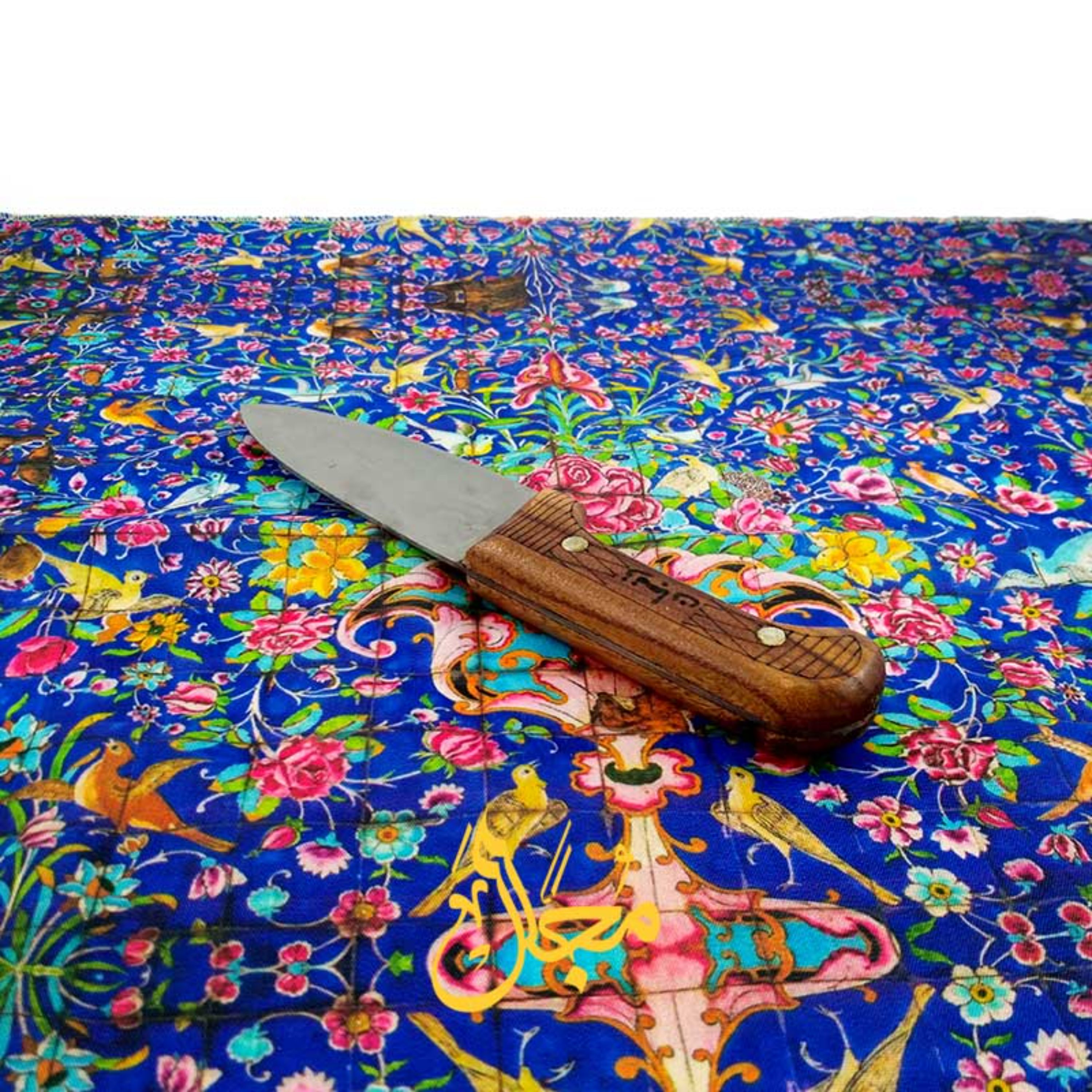 چاقو قصابی و سلاخی فولادی زنجان دسته چوبی سایز 2