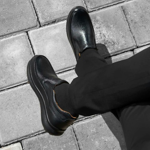 کفش چرم مردانه راحتی طبی با ارسال رایگان 