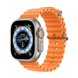 ساعت هوشمند مدل DT No.1 Ultra سری 8 تیتانیومی با بند نارنجی