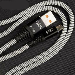 کابل تبدیل USB به microUSB او آک مدل K-133 طول 1متر  رنگ مشکی 