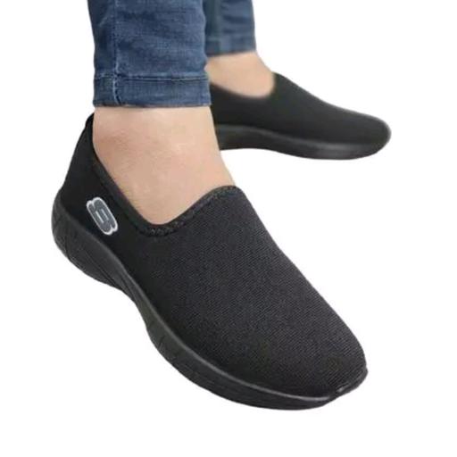 کفش اسکیچرز زنانه مردانه کتان استریچ زیره پیو pu سبک سایز 37 تا 45 مناسب محرم و راهپیمایی اربعین  آنلاین شاپ مشهد باسلام