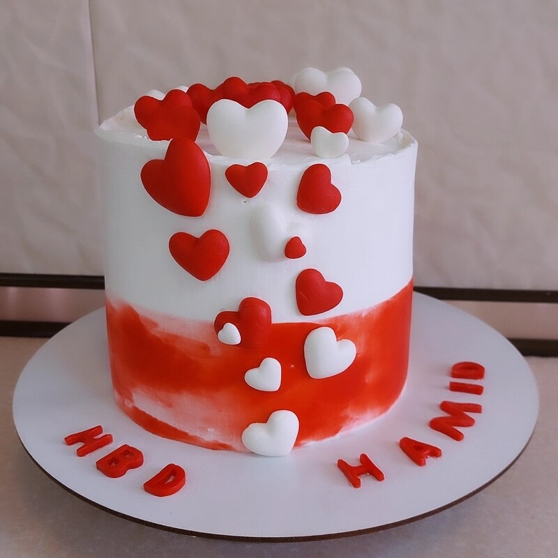 کیک تولد عاشقانه کیک قلبی