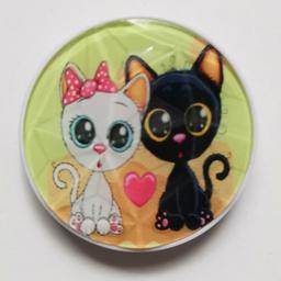 پاپ سوکت الماسی طرحدار black cat white cat
