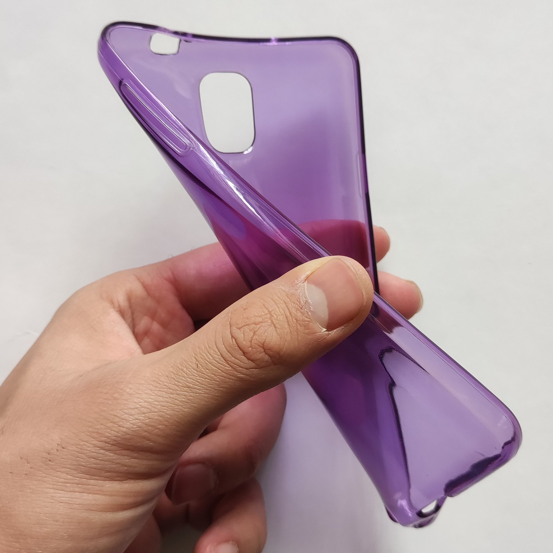 قاب ژله ای بنفش مناسب گوشی سامسونگ Note 3