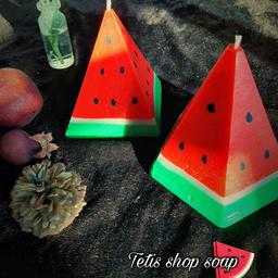 شمع های طرح هندونه 