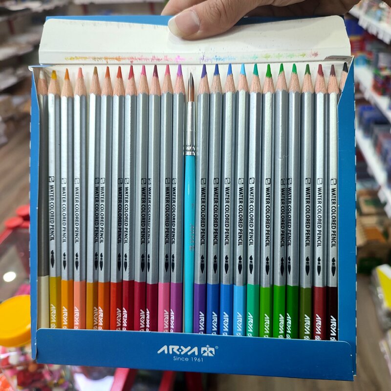 مداد آبرنگی حرفه ای آریا آرتیست 24 رنگ 
