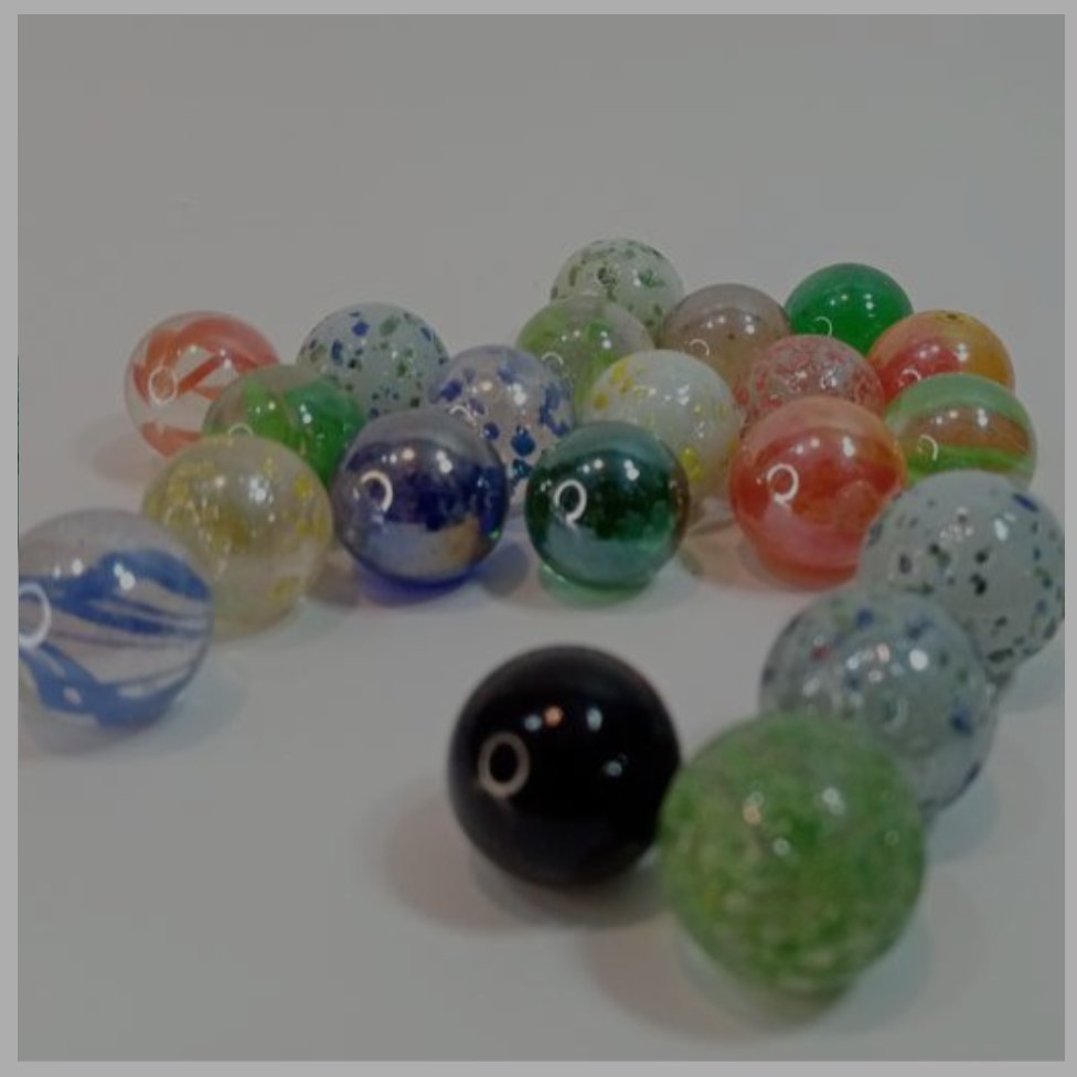 بسته 10عددی تیله شیری دونه رنگی بزرگ خارجی  توشله درشت