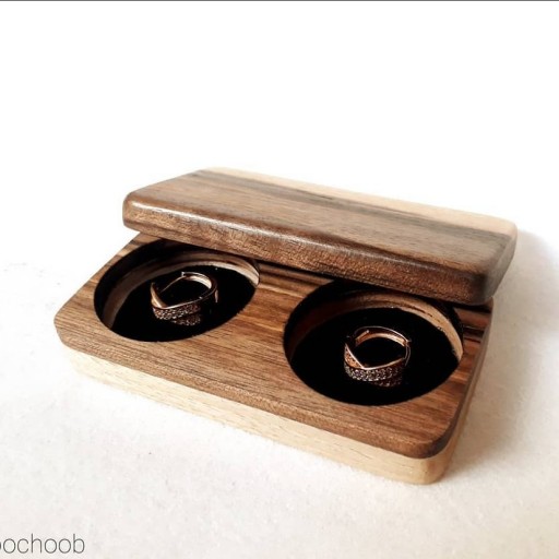جعبه چوبی دستساز حلقه