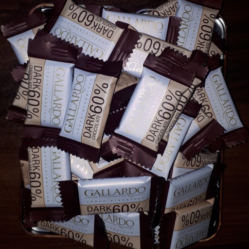 شکلات کاکائویی تلخ 60 درصد دوسرپرس گالاردو فرمند (100 گرمی، 20 عددی)