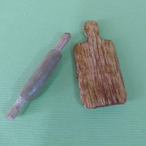 دست سازهای کوچک من وسایل و ابزار قنادی مینیاتوری. 
محصولی از ستاره چوبی