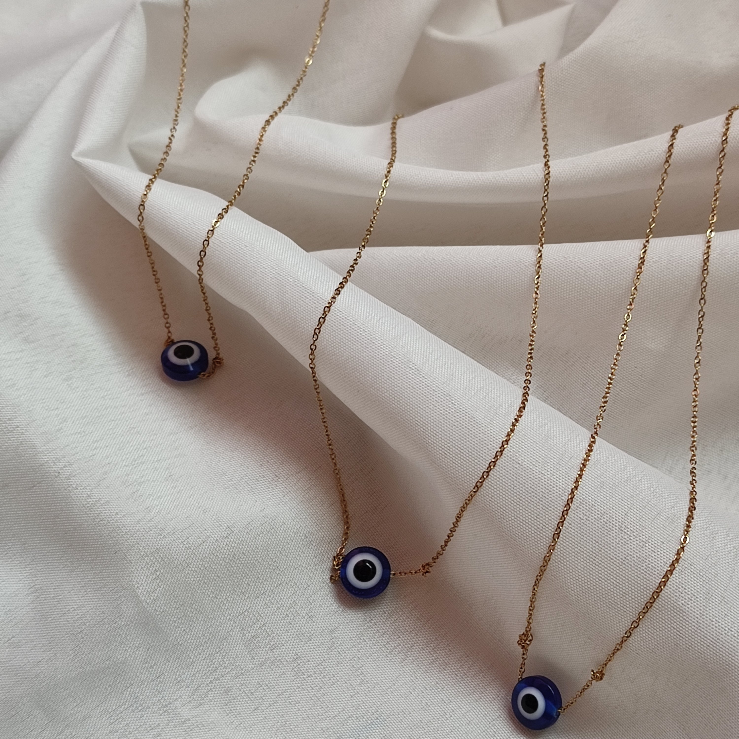 گردنبند استیل چشمی 