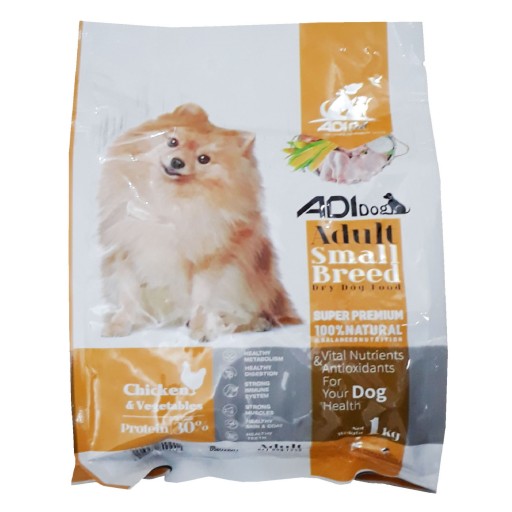 غذای خشک سگ پاپی برند ADI با طعم مرغ سرشار از پروتوئین های حیوانی حاوی اومگا 3 و اومگا 6