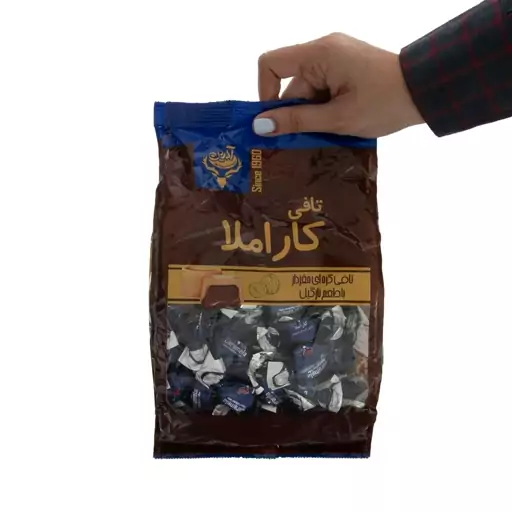 شکلات تافی کاراملا نارگیلی آدرین500گرم