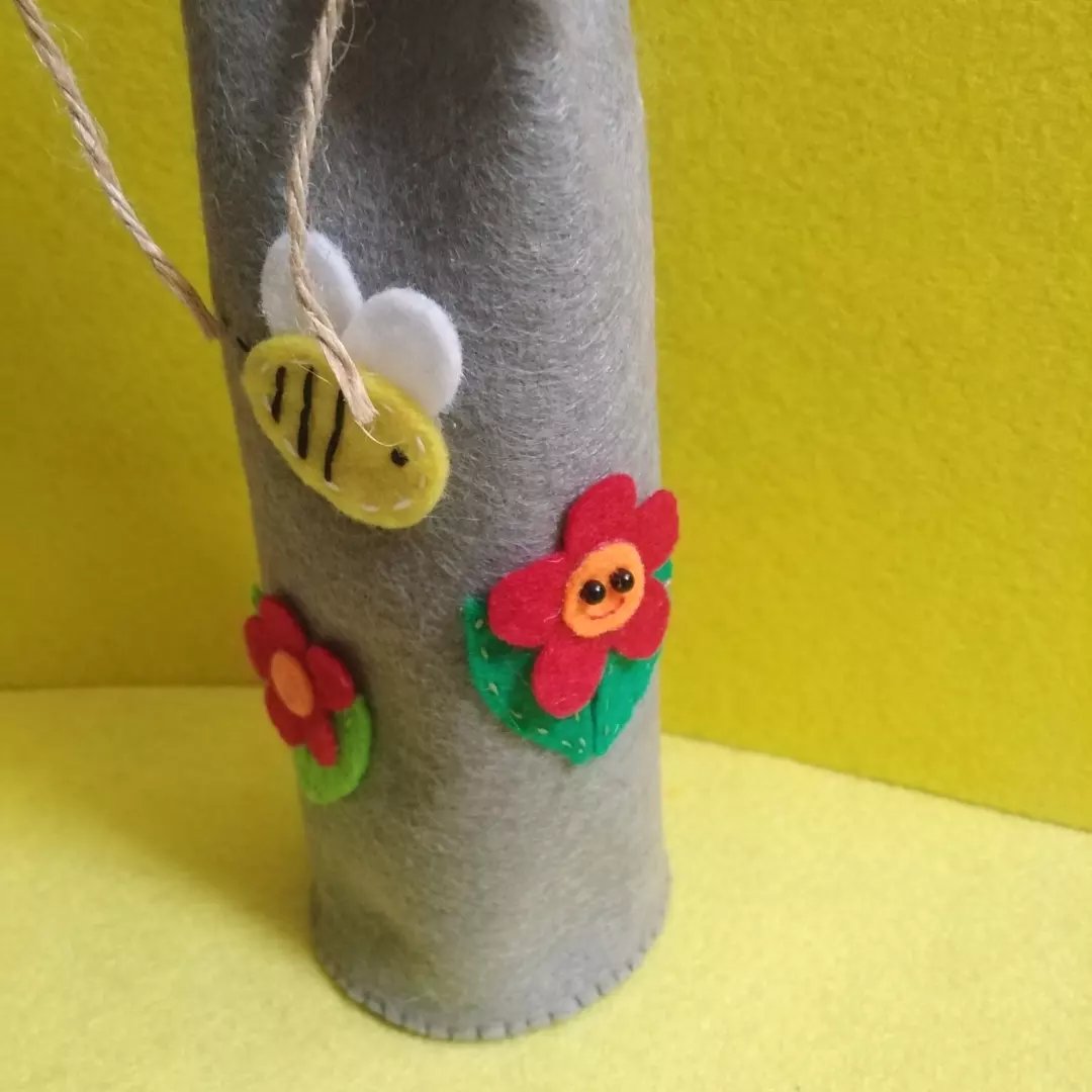 جامدادی نمدی طرح زنبور و گل سبک و مقاوم